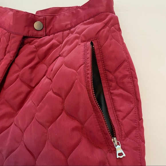 M.Miller Red Winter Snow Ski Quilted Pants Size M - Picture 7 of 10